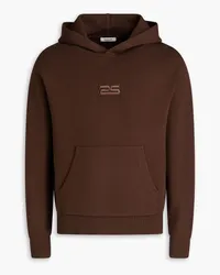 Sandro Appliquéd knitted hoodie - Brown Brown