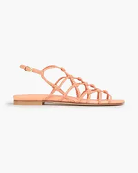 Stuart Weitzman Braided leather sandals - Orange Orange