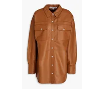 Shandi leather shirt - Brown