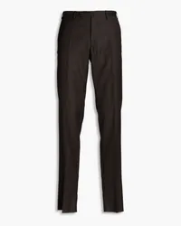 Slowear Incotex Sharkskin slim-fit wool pants - Brown Brown