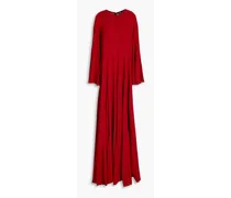 Crepe maxi dress - Red