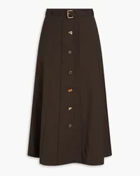 REJINA PYO Noor wool-blend midi skirt - Brown Brown