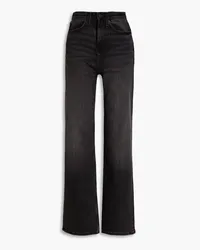 Adriano Goldschmied Alexxis faded high-rise straight-leg jeans - Gray Gray