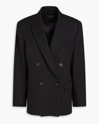 Nili Lotan Pimpton double-breasted grain de poudre wool blazer - Black Black