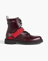 Valentino Garavani Always leather boots - Burgundy Burgundy