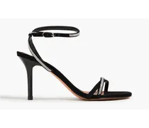 Cerena crystal-embellished suede sandals - Black
