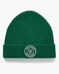 Rag & Bone Charlie appliquéd ribbed wool-blend beanie - Green Green