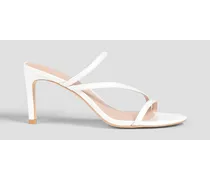 Dancer 80 patent-leather mules - White