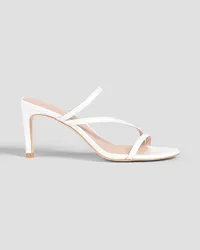 Stuart Weitzman Dancer 80 patent-leather mules - White White