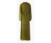 Arione silk crepe de chine maxi dress - Green