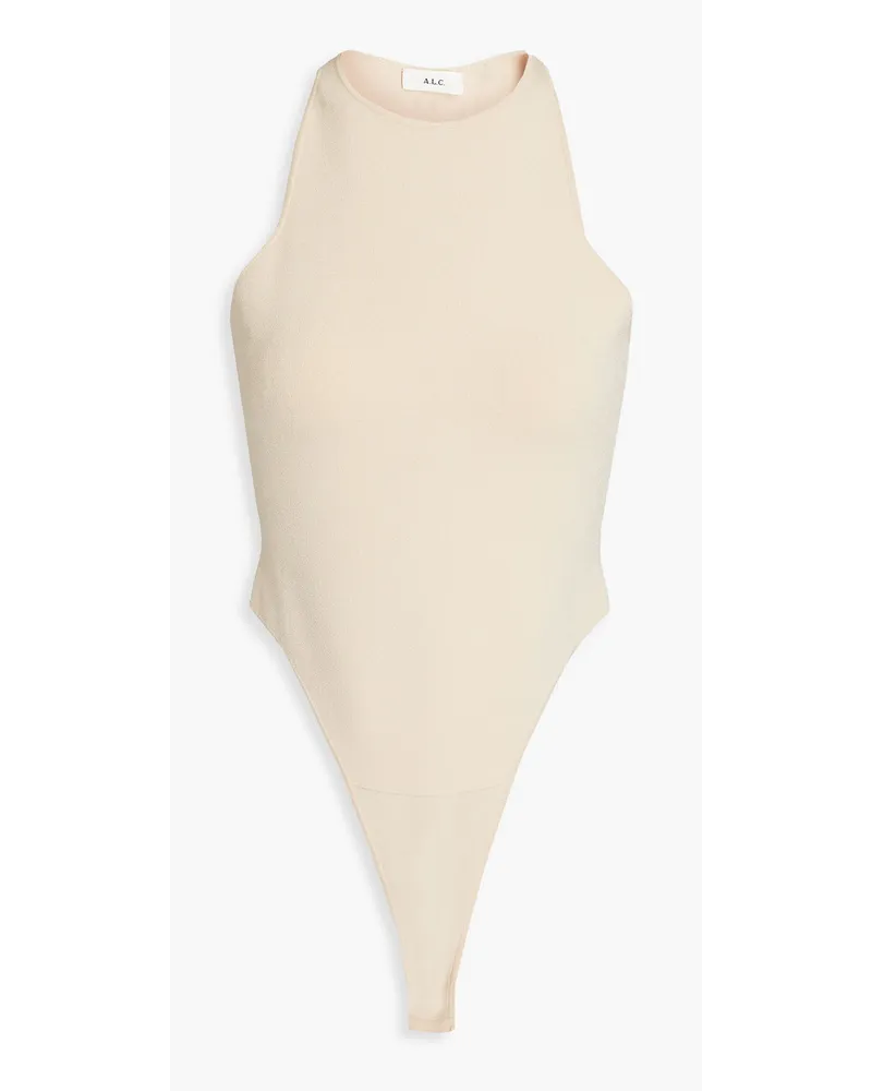 A.L.C. Pierce cutout ponte bodysuit - Neutral Neutral