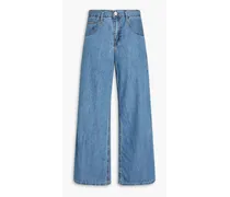 Le Pixie mid-rise wide-leg jeans - Blue