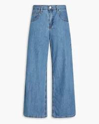 Frame Denim Le Pixie mid-rise wide-leg jeans - Blue Blue