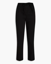 RED Valentino Cotton-blend poplin tapered pants - Black Black