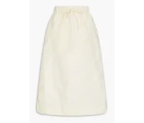 Striped taffeta midi skirt - Neutral