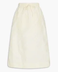 Ganni Striped taffeta midi skirt - Neutral Neutral