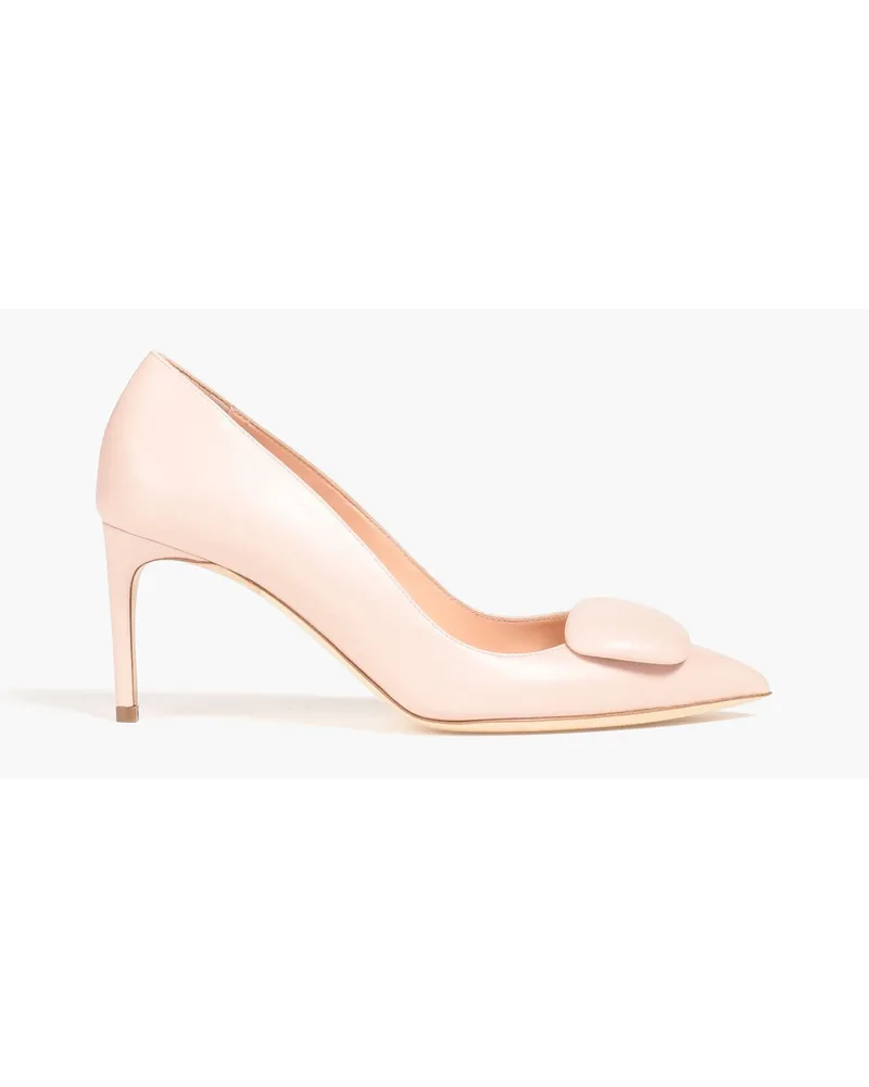 Rupert Sanderson Aga embellished leather pumps - Pink Pink