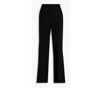 Giada wool-blend twill flared pants - Black