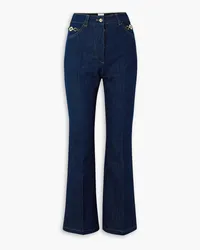 Patou Cropped high-rise flared jeans - Blue Blue