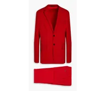 Garavani - Pleated crepe suit - Red