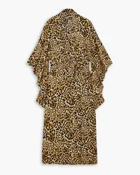 Norma Kamali Leopard-print stretch-jersey coverup - Animal print Animal