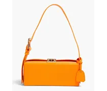 Grace Lungo pebbled-leather shoulder bag - Orange