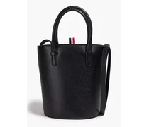 Pebbled-leather bucket bag - Black