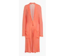 Silk-crepon jacket - Orange