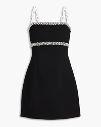 Rebecca Vallance Eva embellished crepe mini dress - Black Black