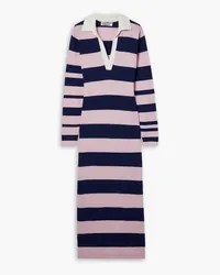 Clements Ribeiro Rugby striped cashmere maxi dress - Pink Pink