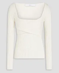 IRO Amarok ribbed silk-blend top - White White