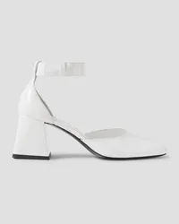 by FAR Judy patent-leather Mary Jane pumps - White White