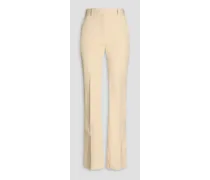 Tafira stretch-gabardine flared pants - White