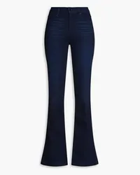 Paige Faded high-rise flared jeans - Blue Blue