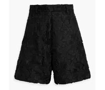 Macramé lace shorts - Black