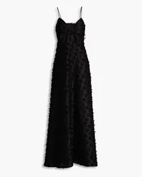 Zac Posen Cutout fil coupé jacquard gown - Black Black