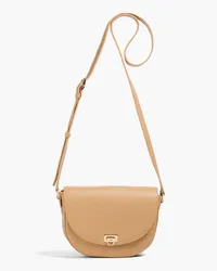 Ferragamo Travel pebbled-leather cross-body bag - Brown Brown