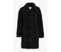 Gwen faux shearling coat - Black