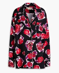 Marni Floral-print cady shirt - Black Black