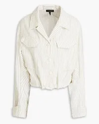 Rag & Bone Piper pinstriped linen-blend twill jacket - White White