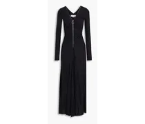 Ruched jersey maxi dress - Black