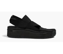 Rivalry grosgrain platform slingback sandals - Black