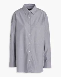 Nili Lotan Yorke striped cotton Oxford shirt - Gray Gray