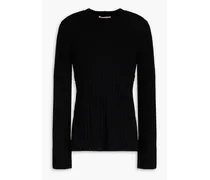 Adon ribbed wool-blend sweater - Black