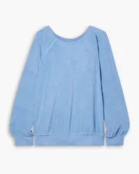 Suzie Kondi Samos cotton-blend terry sweatshirt - Blue Blue