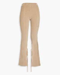 Jacquemus Le Pantalon Duci ribbed-knit slim-leg pants - Neutral Neutral