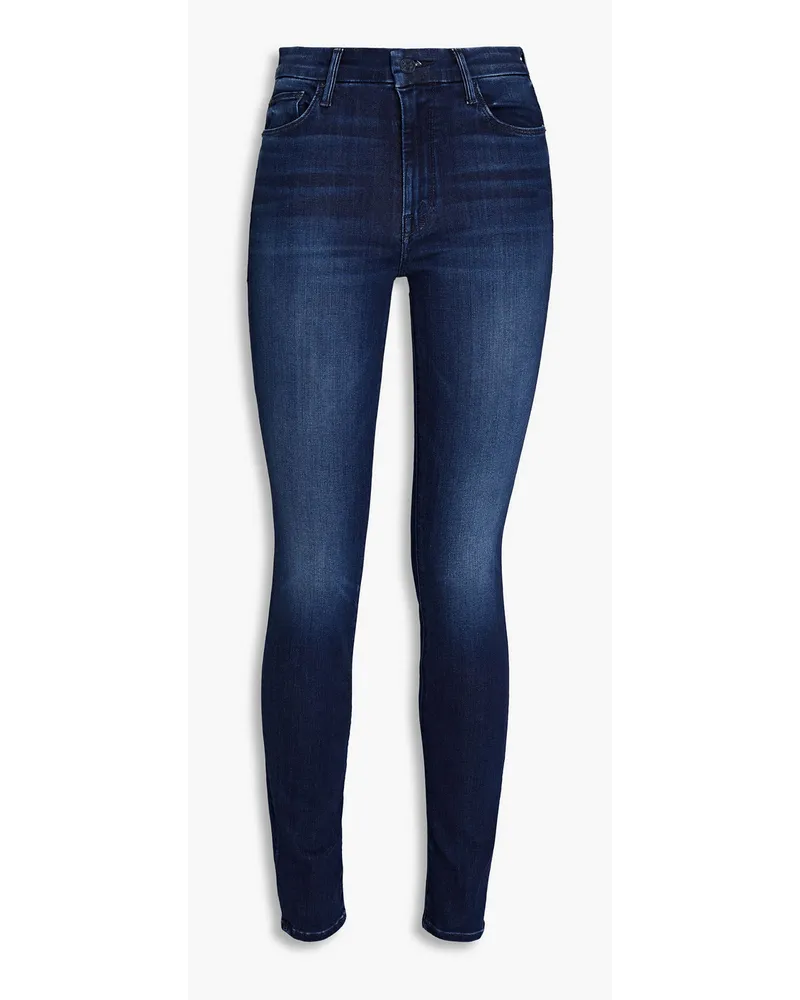 Mother Looker mid-rise skinny jeans - Blue Blue