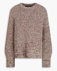 Mother of Pearl Marled wool-blend sweater - Burgundy Burgundy