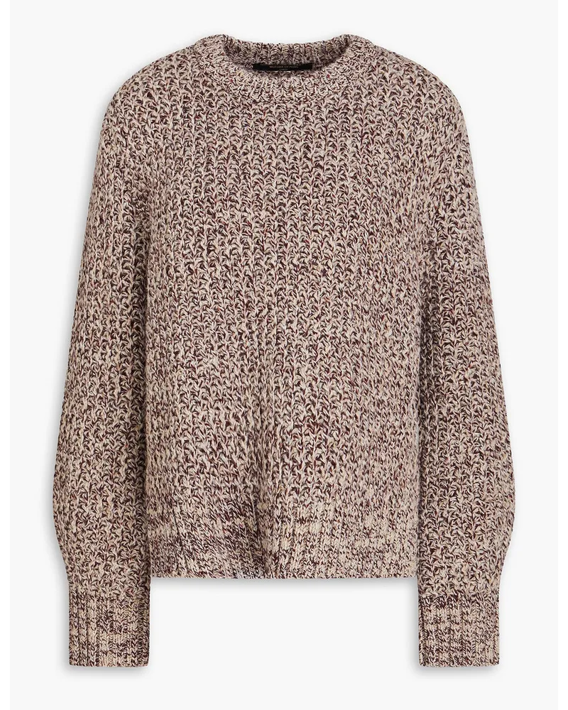 Mother of Pearl Marled wool-blend sweater - Burgundy Burgundy