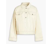 Jean leather jacket - White